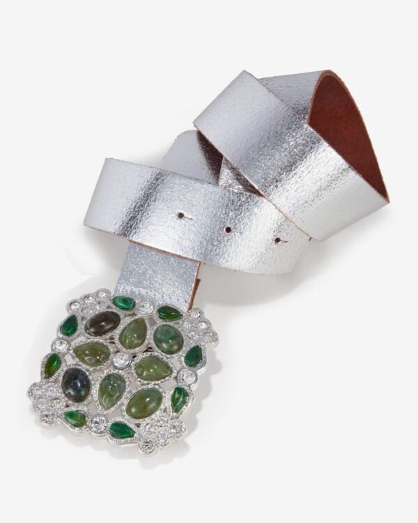 Green Marble Crystal Belt Green/Silver