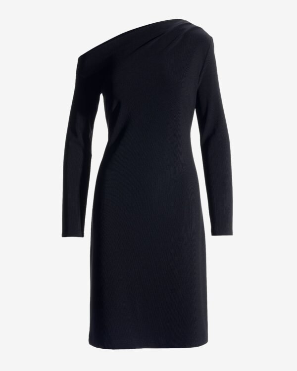 Beyond Travel Asymmetrical Dress Jet Black - Image 2